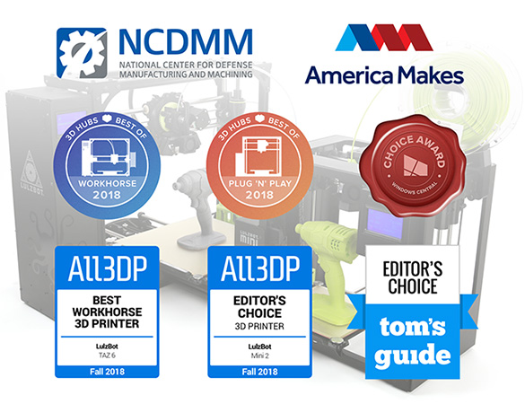 National Center For Defense Manufacturing And Machining, ALL3DP Best Workhorse 3D Printer awards